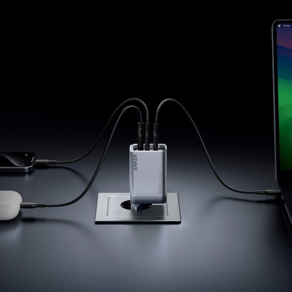 Comprar ANKER ANK-268-WCHARGER-100W1A2C-B Anker - Cargador USB - Potencia 100W - Salida 2x USB-C, 1x USB-A - Carga rápida 3 en 1