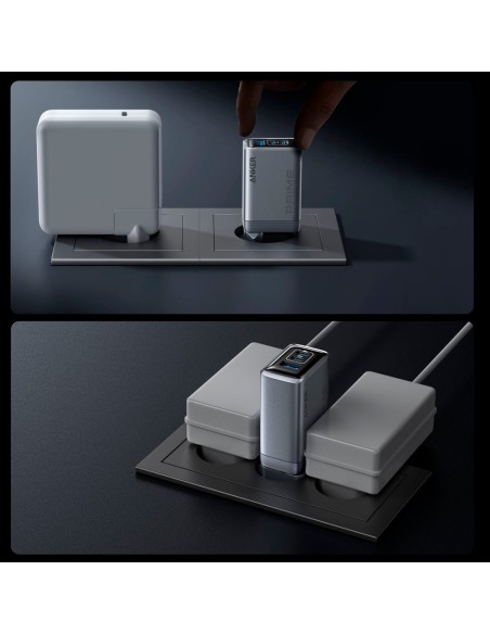 Anker Ank-268-Wcharger-100w1A2C-B Anker - Carregador USB - 100W POWER - Saída 2x USB-C, 1x USB-A - CHAVE RÁPIDA 3 EM 1 | Techno