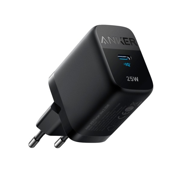 Acquista ANKER ANK-312-WCHARGER-25W1C-B Anker - Caricatore USB - Potenza 25W - Ricarica rapida - Uscita USB-C - Colore nero