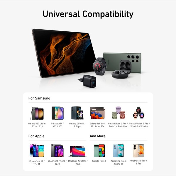 Comprar ANKER ANK-313-WCHARGER-45W1C-B Anker - Cargador USB - Potencia 45W - Carga rápida  - Salida USB-C - Color negro ANK-313-