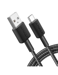 Acheter ANKER ANK-322-USBA-USBC-180-B Anker - Câble USB 2.0 - USB-A vers USB-C - Câble en nylon tressé - Longueur 1.8m - Charge 