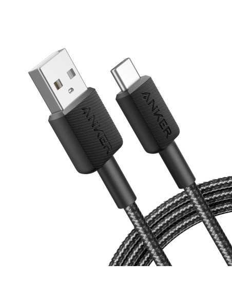 Kaufen ANKER ANK-322-USBA-USBC-180-B Anker – USB2.0-Kabel – USB-A auf USB-C – geflochtenes Nylonkabel – Länge 1.8m – Schnelllade