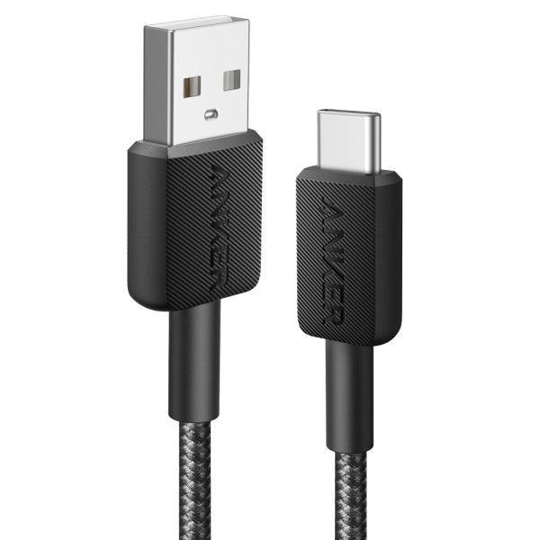 Anker Ank-322-USBA-USBC-90-B Anker - USB2.0 Cable - USB-A para USB-C - Cabo de nylon trançado - comprimento 0.9m - carga rápida