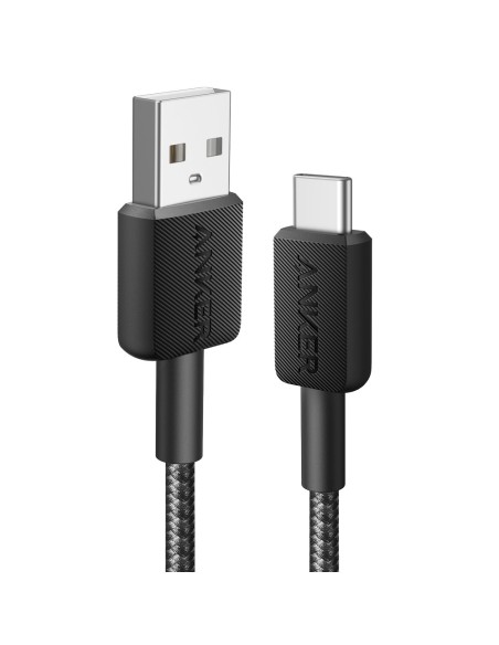 Anker Ank-322-USBA-USBC-90-B Anker - USB2.0 Cable - USB-A para USB-C - Cabo de nylon trançado - comprimento 0.9m - carga rápida