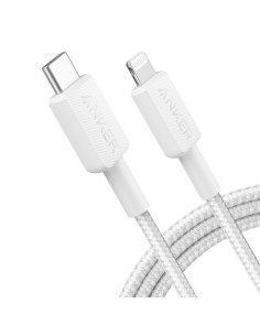 Comprar ANKER ANK-322-USBC-LGT-180-W Anker - Cable USB2.0  - USB-C a Lightning - Cable de nylon trenzado - Longitud 1.8m - Carga
