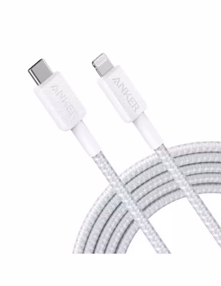 Acquistare ANKER ANK-322-USBC-LGT-300-W Anker - Cavo USB2.0 - USB-C a Lightning - Cavo in nylon intrecciato - Lunghezza 3 m - Ca