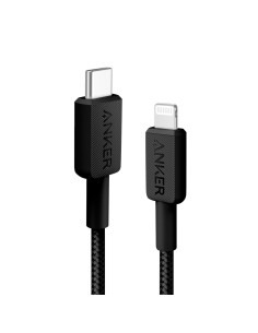 Anker Ank-322-USBC-LGT-90-B Anker - USB2.0 Cable - USB-C para Lightning - Cabo de nylon trançado - Comprimento 0.9m - carga rápi