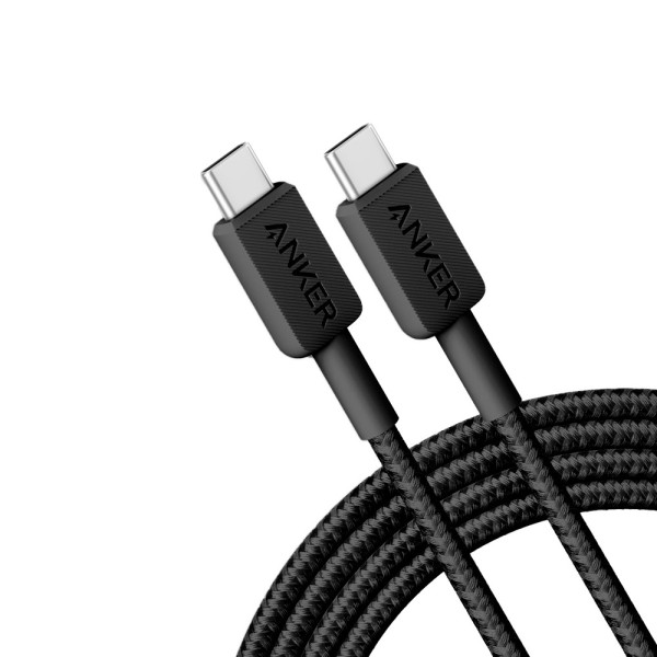 Acheter ANKER ANK-322-USBC-USBC-180-B Anker - Câble USB 2.0 - USB-C vers USB-C - Câble en nylon tressé - Longueur 1.8m - Charge 