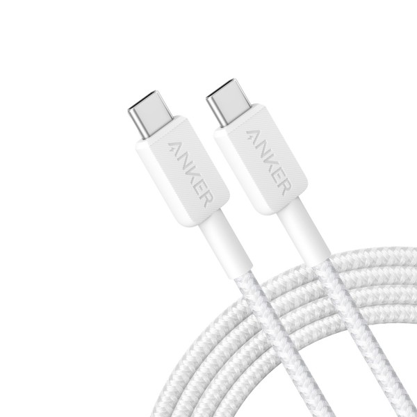 Acheter ANKER ANK-322-USBC-USBC-180-W Anker - Câble USB 2.0 - USB-C vers USB-C - Câble en nylon tressé - Longueur 1.8m - Charge 