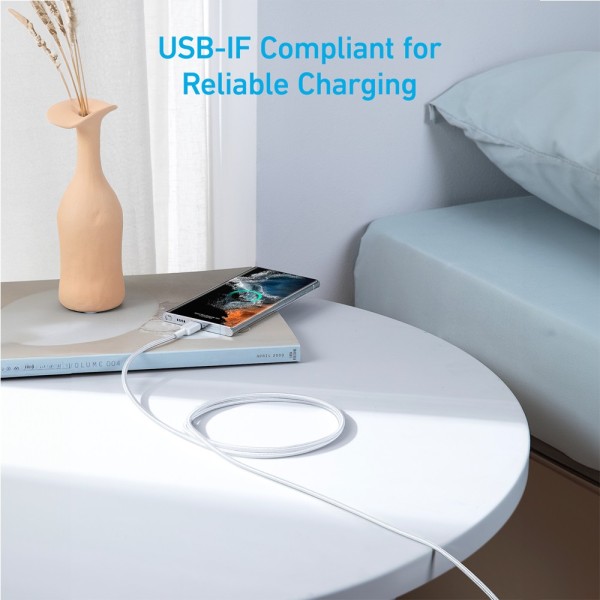 Comprar ANKER ANK-322-USBC-USBC-180-W Anker - Cable USB2.0  - USB-C a USB-C - Cable de nylon trenzado - Longitud 1.8m - Carga rá