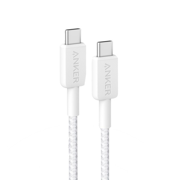 Anker Ank-322-USBC-USBC-90-W Ancer - USB2.0 Cable - Cabo USB-C-C - Cabo de nylon trançado - Comprimento 0.9m - Carga rápida 60W 