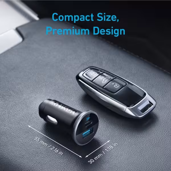 Kaufen ANKER ANK-323-CCHARGER-53W1A1C-B Anker – Auto-Zigarettenanzünder – Leistung 52,5 W – Schnellladen 30 W | PowerIQ 3.0-Tech