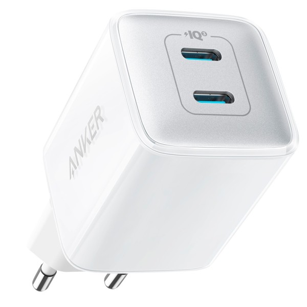 Acheter ANKER ANK-521-WCHARGER-40W2C-W Anker - Chargeur USB - Puissance 40 W - Charge rapide - Sorties 2x USB-C - Couleur blanch
