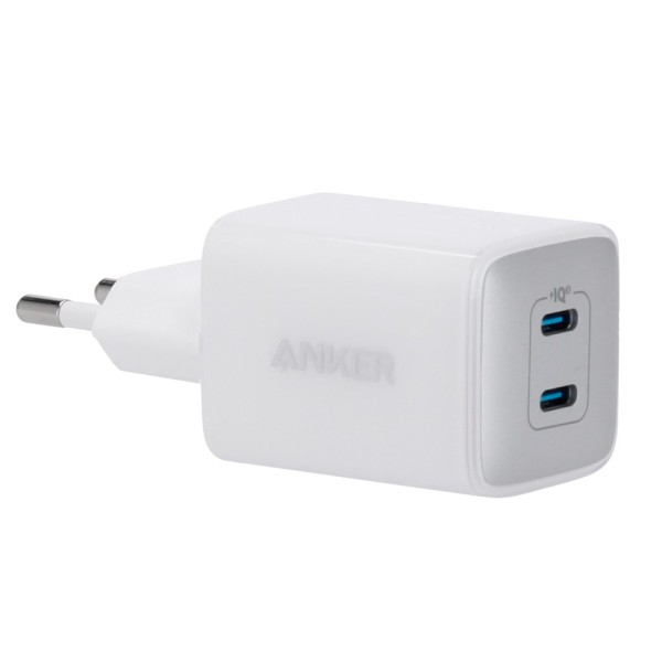 Acheter ANKER ANK-521-WCHARGER-40W2C-W Anker - Chargeur USB - Puissance 40 W - Charge rapide - Sorties 2x USB-C - Couleur blanch