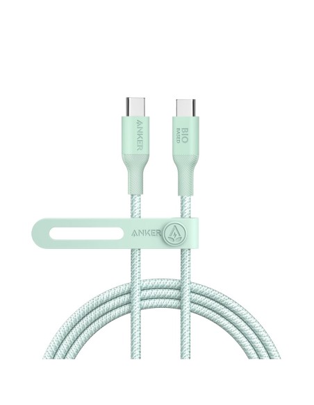 Anker Ank-544-USBC-USBC-180-G Anker - USB2.0 Cabo USB-C - Cabo Torcido Bio-Nylon - Comprimento 1.8m - cor verde
