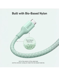 Kaufen ANKER ANK-544-USBC-USBC-180-G Anker – USB2.0-Kabel – USB-C auf USB-C – geflochtenes Bio-Nylon-Kabel – Länge 1.8m – Farbe 2