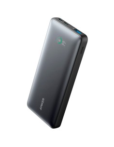 Anker Ank-A1249-B Anker Power Bank com tela - 10000mAh Capacity - Entradas de cabos integradas, Porta USB-C - Saída: 2xUSB-C