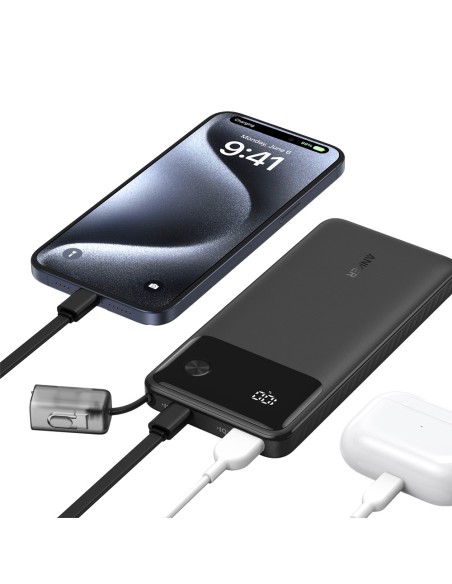 Comprar ANKER ANK-A1388-B Anker Power bank con pantalla - Capacidad 10000mAh  - Entradas USB-C - Salidas USB-A, 2x USB-C - Carga