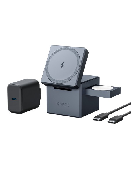 Kaufen ANKER ANK-CUBE-3-IN-1-G Anker – 3-in-1 kabellose Ladestation – MagSafe-Technologie – Für iPhone, AirPods und Apple