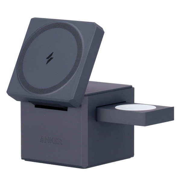 Anker Ank-Cube-3-In-1-G Anker - Carregador sem Fio 3 em 1 - Tecnologia Magsafe - Corte rápida para iPhone, AirPods e Apple Wat