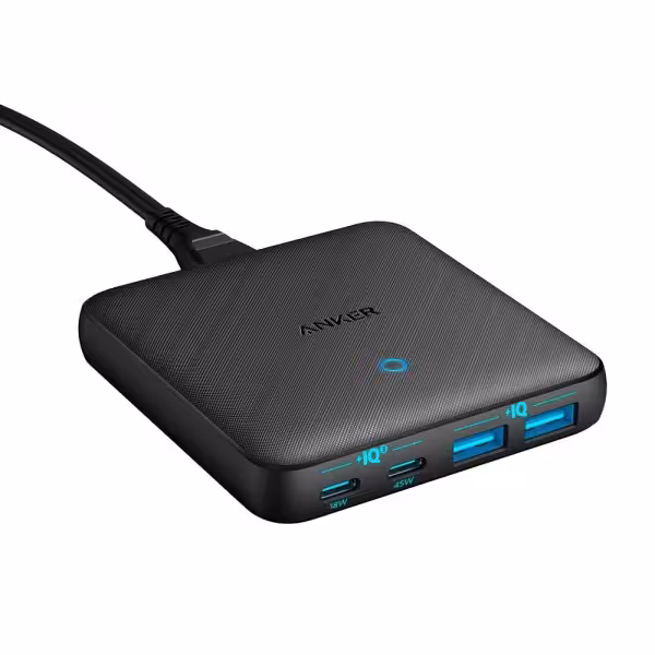 Acheter ANKER ANK-DCHARGER-65W2A2C-B Anker - Chargeur de bureau - Charge rapide 65 W - Sorties 2x USB-C, 2x USB-A - Charge 4 ap.