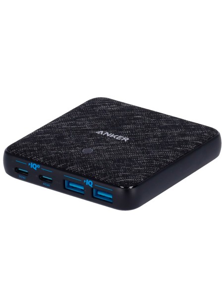 Anker Ank-Dcharger-65W2A2C-B Anker - Carregador de Desktop - Rápido Carregamento 65W - 2x Saídas USB-C, 2x USB-A - Carga 4 Dispe