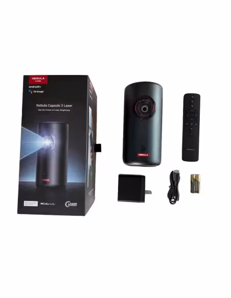 Kaufen NEBULA ANK-NEBULA-CAPSULE3-LASER-GTV Nebula Capsule 3 Laser Projektor 1080p – WLAN-Verbindung / Google TV-Betriebssystem 