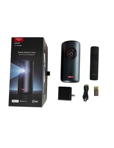 Comprar NEBULA ANK-NEBULA-CAPSULE3-LASER-GTV Nebula Capsule 3 Laser Proyector 1080p - Conexion WiFi / SO Google TV - Luminosidad