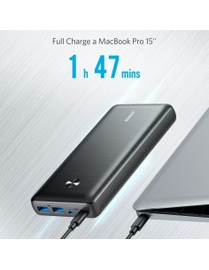 Anker Ank-PowerCore3-Elite-B Anker Power Bank com LEDs de carga - capacidade de 25600mAh - entrada USB-C - 2x de partida USB-C,  2