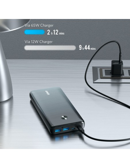Kaufen ANKER ANK-POWERCORE3-ELITE-B Anker Powerbank mit Lade-LEDs – Kapazität 25600 mAh – USB-C-Eingang – Ausgänge: 2× USB-C