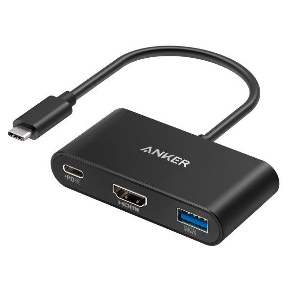 Kaufen ANKER ANK-POWEREXPAND-3-IN-1-G Hub USB-C 3-in-1 von Anker – USB-C, USB-A 3.0 und HDMI – Unterstützt PD100W-Laden (USB-C) 