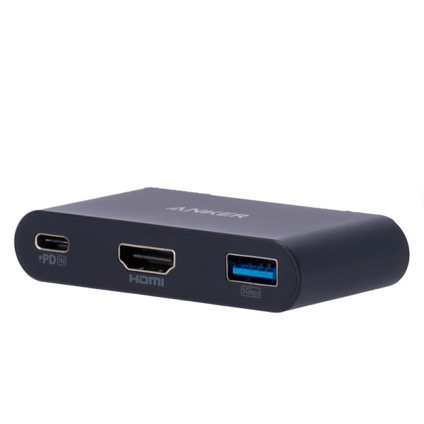 Acheter ANKER ANK-POWEREXPAND-3-IN-1-G Hub USB-C 3-en-1 d’Anker - USB-C, USB-A 3.0 et HDMI - Prend en charge la charge PD 100 W 