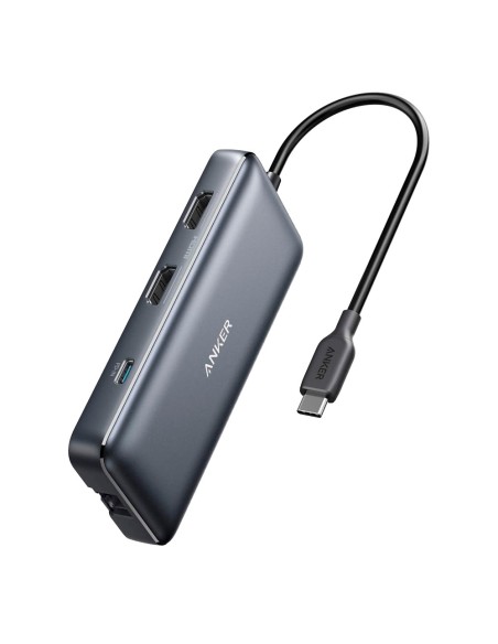 Kaufen ANKER ANK-POWEREXPAND-8-IN-1-G Hub USB-C 8-in-1 von Anker – 2xUSB-A 3.0, USB-C – 2xHDMI, Ethernet – Kartenleser mi