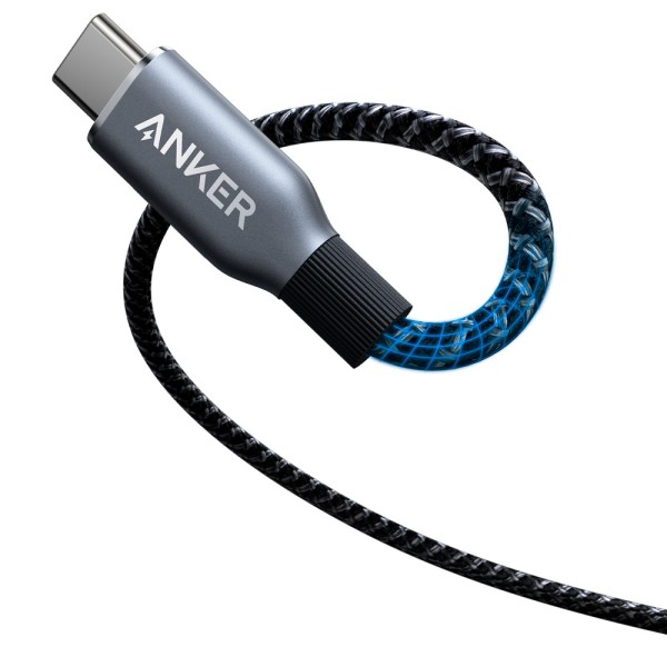 Anker Ank-Prime-USBC-USBC-180-B Anker - USB2.0 Cabo USB-C - Cabo de Nylon Trançado Reciclado - Comprimento 1.8m | Ultra