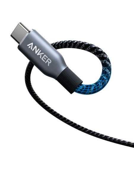 Anker Ank-Prime-USBC-USBC-90-B Anker - USB2.0 Cabo USB-C - Cabo de Nylon Trançado Reciclado - Comprimento 0.9m - Carregue 