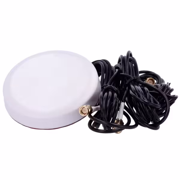 Acquistare OEM ANT-4G24G-03D-G-O-ORV-W Antenna Bianca 4G con GPS e Wi-Fi - Frequenza 4G 824-2700MHz - Connettore SMA Maschio - M
