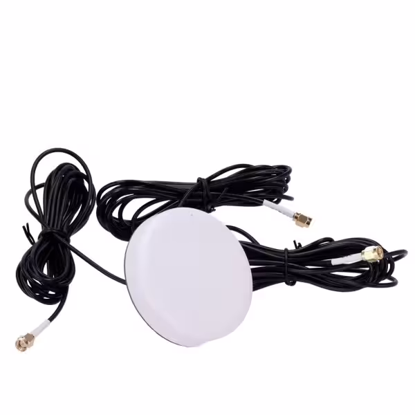 Acquistare OEM ANT-4G24G-03D-G-O-ORV-W Antenna Bianca 4G con GPS e Wi-Fi - Frequenza 4G 824-2700MHz - Connettore SMA Maschio - M