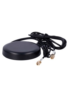 A antena 4G24G-04D-O-O-ST-150 4G e Wi-Fi - Frequência 4G 700-960 / 1710-2700MHz - conector masculino SMA - montagem em V