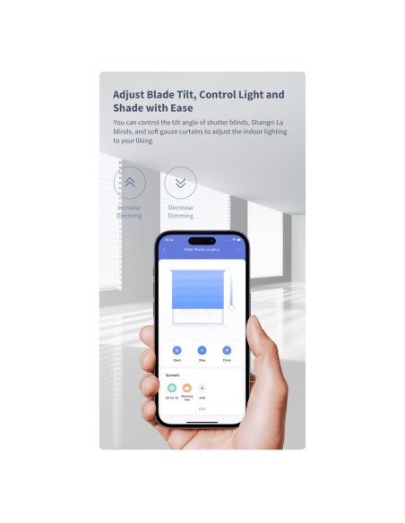 Aqara AQ-CD-M03D Aqara Controle de cortinas de rolos T1s - ZigBee 3.0 - Mather Over Zigbee - Requer Aqara Hub - Bateria 1 ano