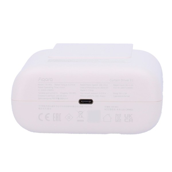 Aqara AQ-CM-M01T Aqara Cortina Driver E1 (Versão da Trilha) - Zigbee 3.0 - Requer Aqara Hub - Detector de iluminação - Bateria 1