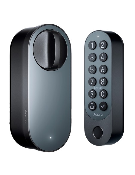 Acquista AQARA AQ-EL-D02D-B serratura intelligente Aqara U200 nera - Matter over Thread / Bluetooth & NFC - Richiede AQARA HU