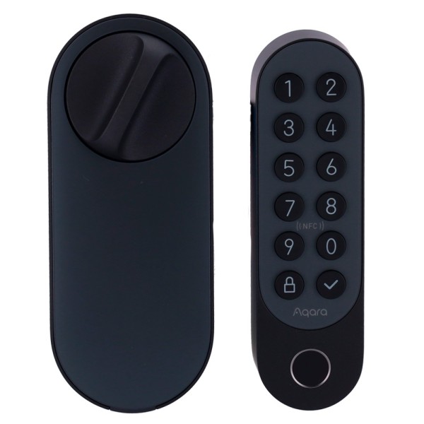 Kaufen AQARA AQ-EL-D02D-B Aqara Smart Lock U200 Grau – Kabelloses Tastenfeld mit KI-Fingerabdruckleser – Installation