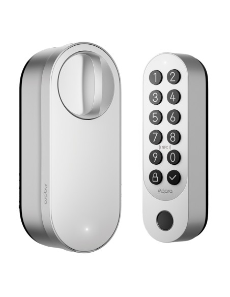 Acheter AQARA AQ-EL-D02D-S Aqara Serrure intelligente U200 Argent - Clavier sans fil avec lecteur d’empreintes digitales IA - In