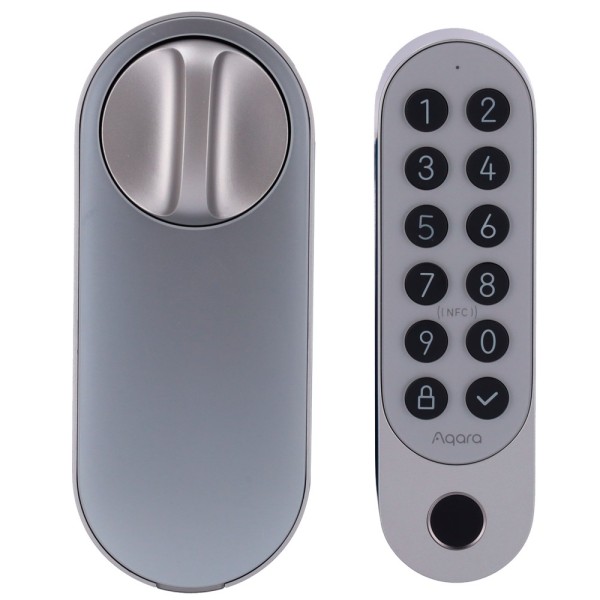 Kaufen AQARA AQ-EL-D02D-S Aqara Smart Lock U200 Silber – Kabelloses Tastenfeld mit KI-Fingerabdruckleser – Installation