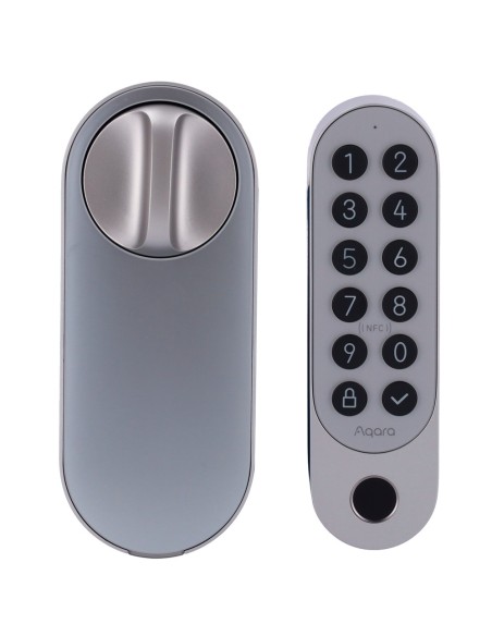 Acheter AQARA AQ-EL-D02D-S Aqara Serrure intelligente U200 Argent - Clavier sans fil avec lecteur d’empreintes digitales IA - In