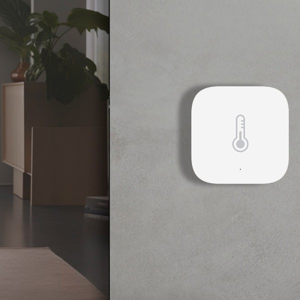 Aqara AQ-Th-S02D Aqara Temperatura e umidade sensor T1 - Zigbee 3.0 - Dados Históricos - Requer Aqara Hub - Bateria 2 anos 