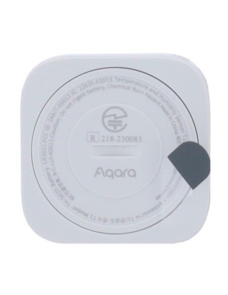 Aqara AQ-Th-S02D Aqara Temperatura e umidade sensor T1 - Zigbee 3.0 - Dados Históricos - Requer Aqara Hub - Bateria 2 anos 