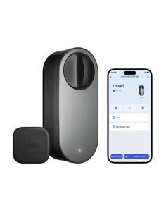 Aqara AQ-U200-Lite-Kit-B Aqara Bloqueio Inteligente U200 Lite Preto - Matéria Sobre Thread / Bluetooth & Amp NFC - Requer Aqara 