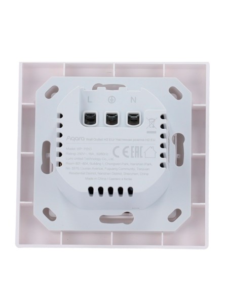 Comprar AQARA AQ-WP-P01D Aqara Enchufe Pared H2 - Zigbee 3.0 - Matter over Zigbee - Protección contra alto voltaje - Monitor de 