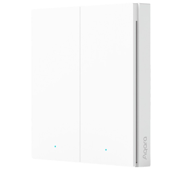 Comprar AQARA AQ-WRS-R02 Aqara Interruptor Inalámbrico H1 Doble - Zigbee 3.0  - Requiere  AQARA HUB - 7 Acciones Configurables -